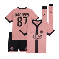 Paris Saint-Germain Joao Neves #87 Replica Third Minikit 2024-25 Short Sleeve (+ pants)